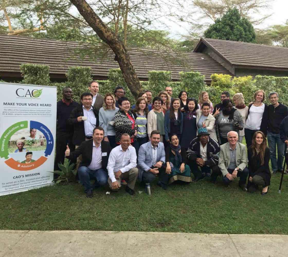 group picture next to CAO banner