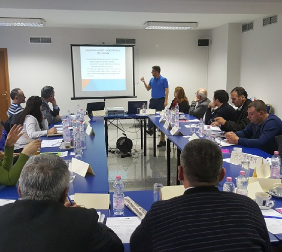 group of people in a meeting