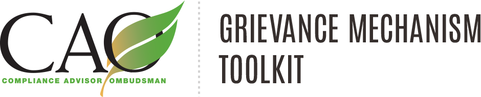 CAO Grievance Mechanism Toolkit