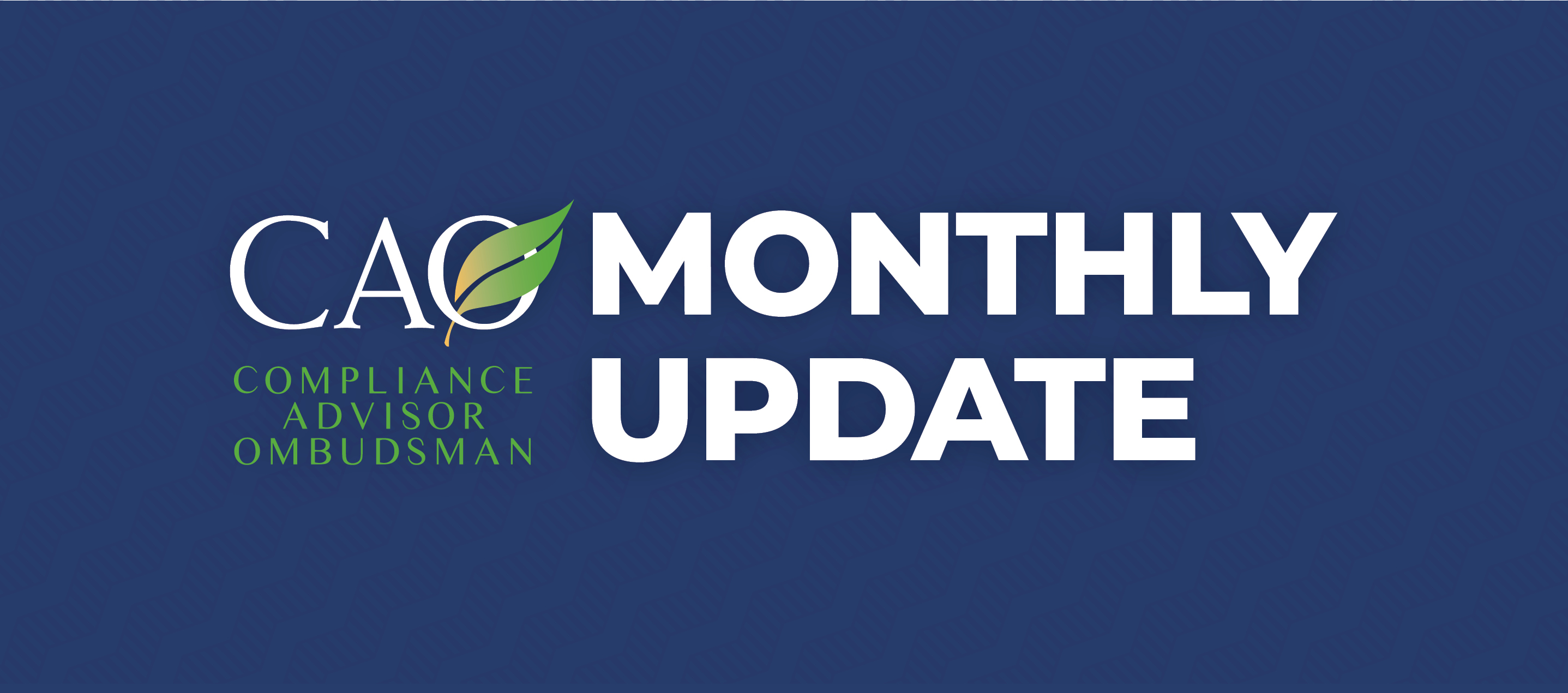 CAO Monthly Updates Hero Banner - Blue