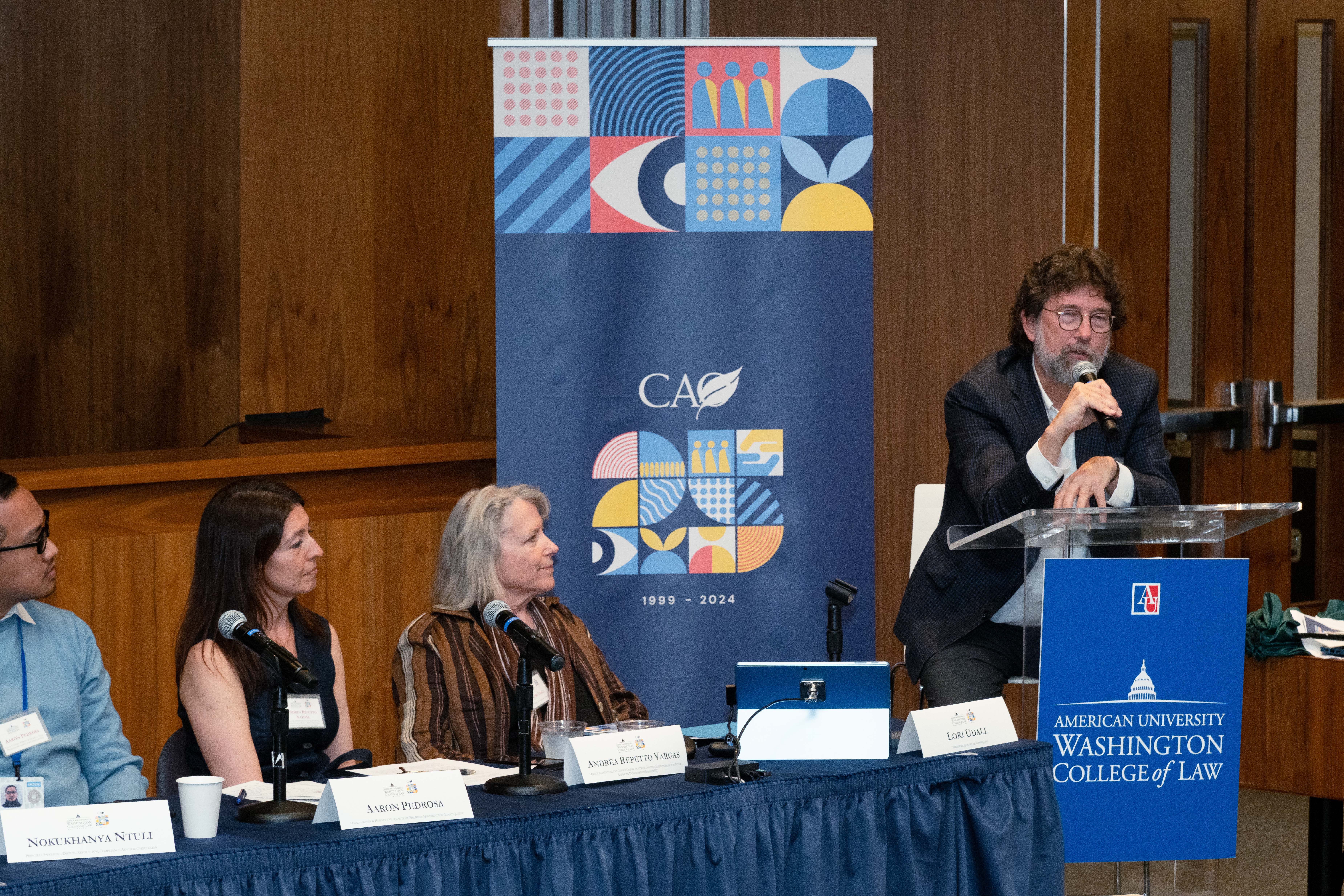 David Hunter and panelists