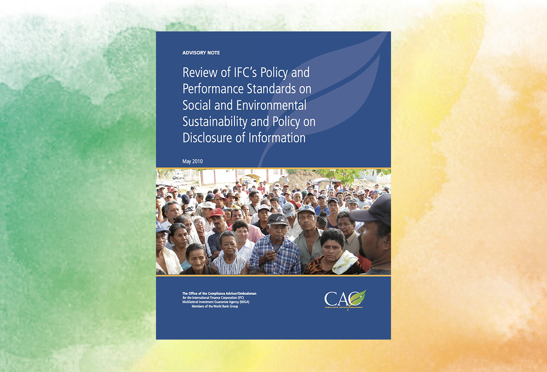 CAO Advisory Work Informs Review and Update of IFC’s Sustainability Framework