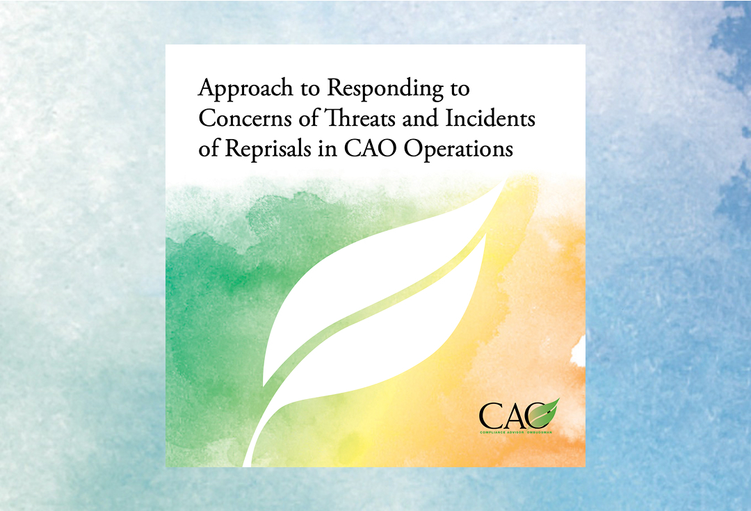 CAO Publishes Approach to Threats and Reprisals