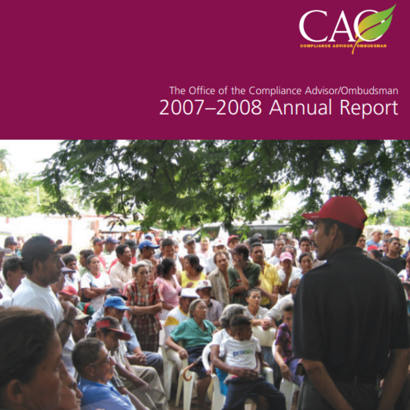 CAO 2008 Annual Report Cover