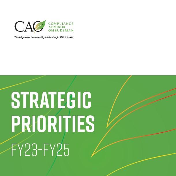 CAO Strategic Priorities for Fiscal Years (FY) 2023 to 2025 - Cover Image