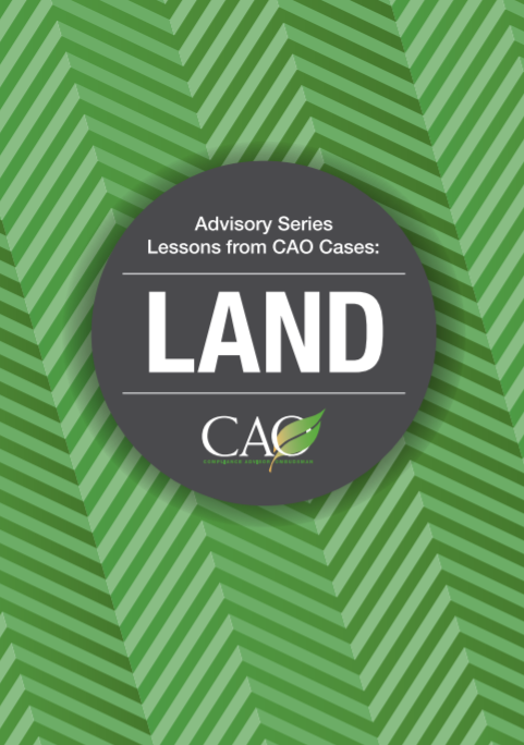 Advisory Series: Lessons from CAO Cases - Land