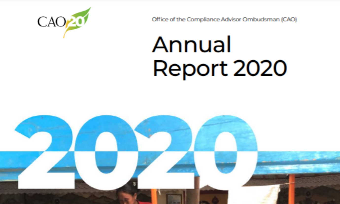 CAO 2020 Annual Report Cover